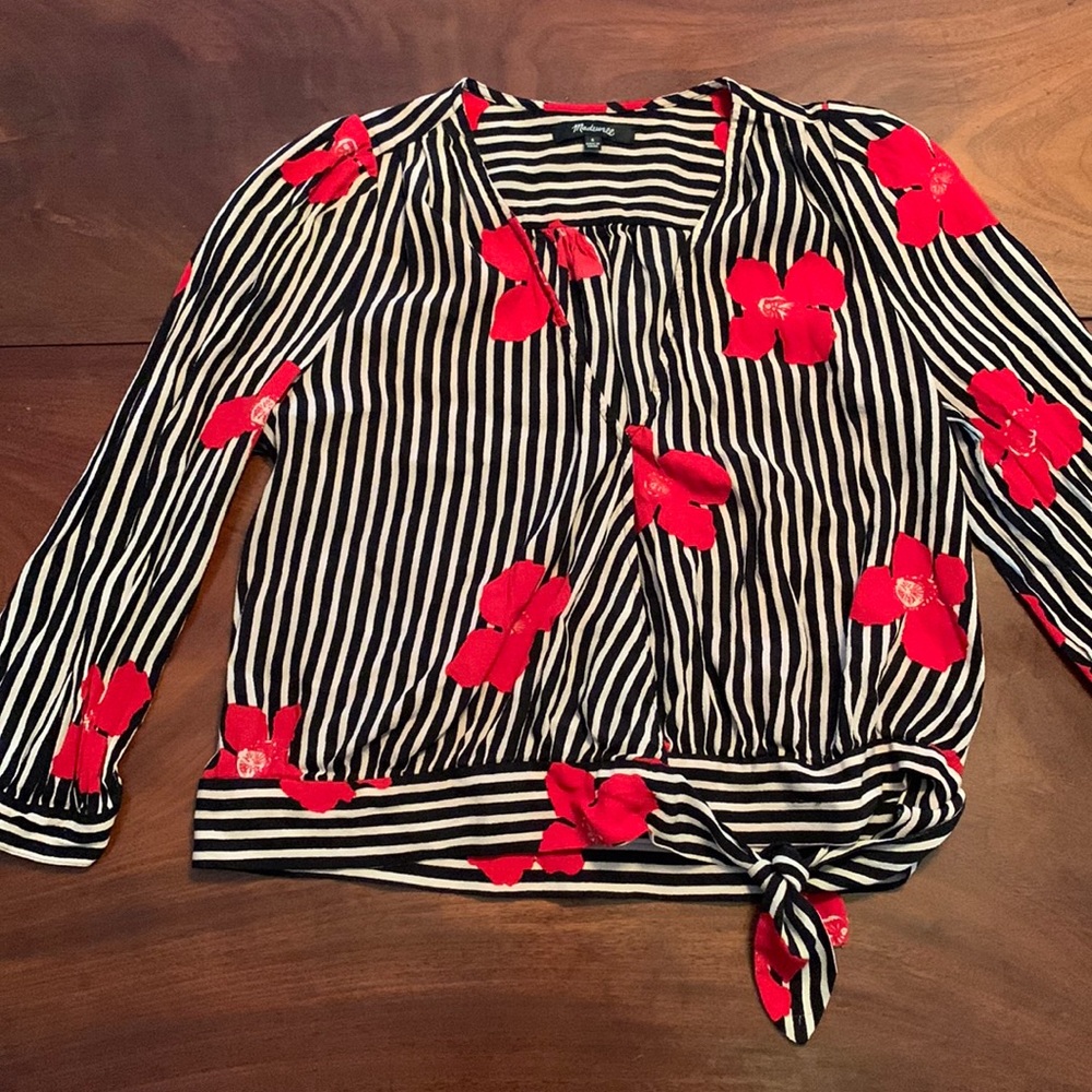 Striped Madewell Blouse